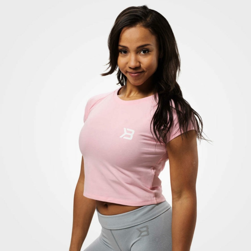 Better Bodies Chelsea Tee, Pale Pink, Size Medium.